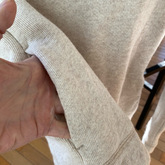 J. Crew cream color Mercantile Funnel neck Sweatshirt , Cowl Neck Sweater - Picture 5 of 16